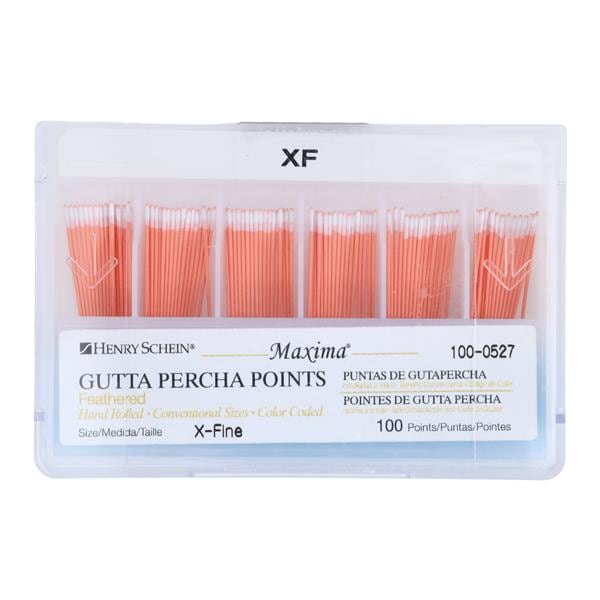 Maxima Hand Rolled Gutta Percha Points 100/Bx