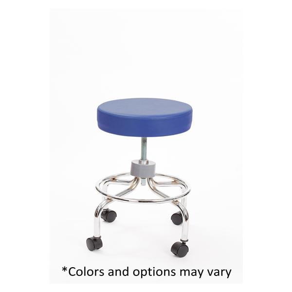 Stool Exam White 2" Casters Backless 4 Leg Ea