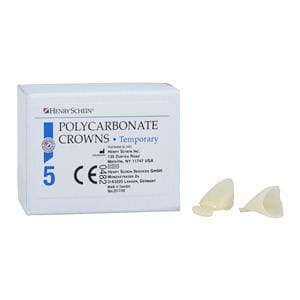 Polycarbonate Replacement Crowns Size 11 Upper Right Central Refill 5/Bx