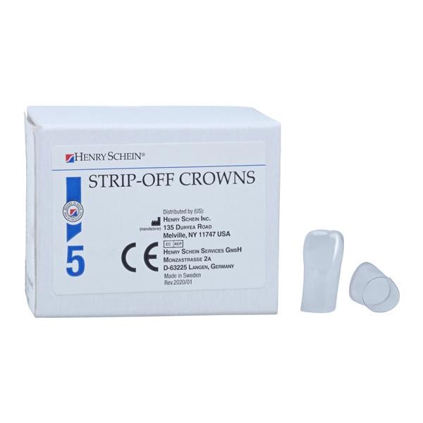 Strip Off Crown Form Size 214 Rep Crns Upper Left Central Anterior 5/Bx