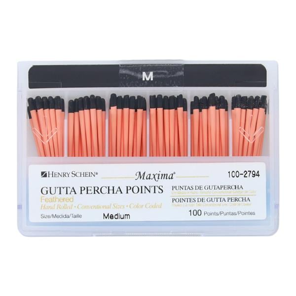 Maxima Hand Rolled Gutta Percha Points 100/Bx