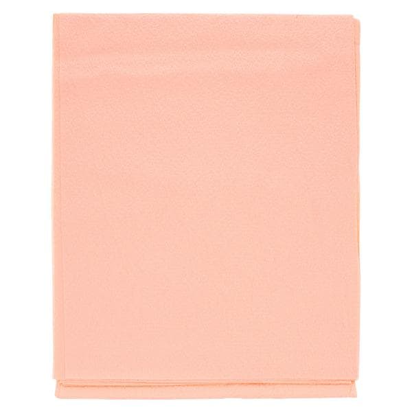 Exam Drape Sheet 40 in x 48 in Peach Disposable 100/Ca