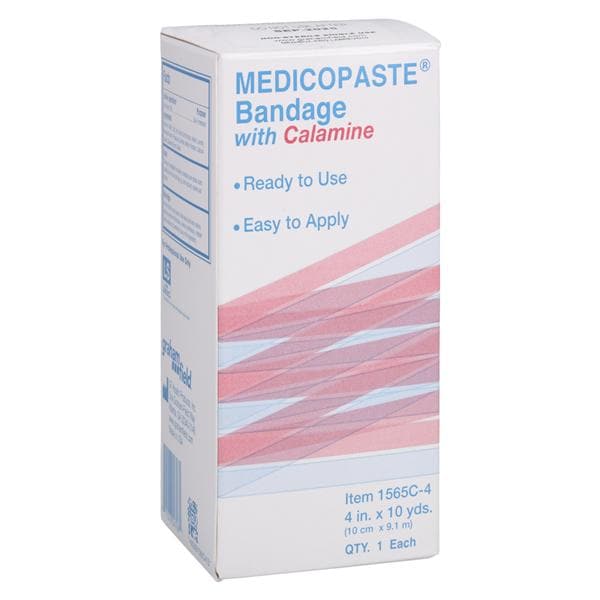 Medicopaste Unna Boot Bandage Calamine 4"x10yd Ea, 12 EA/CA