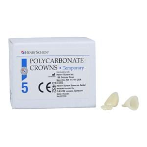 Polycarbonate Replacement Crowns Size 21 Upper Right Lateral Refill 5/Bx