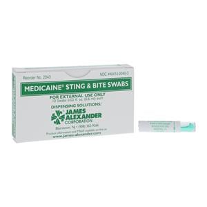 Medicaine Sting/Bite Relief Topical Swabs 0.6mL 10/Bx