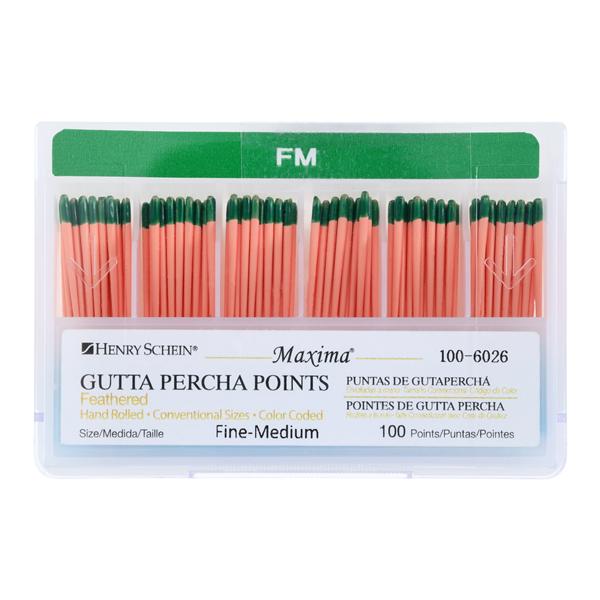 Maxima Hand Rolled Gutta Percha Points 100/Bx