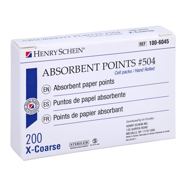 Absorbent Points X-Coarse #504 200/Bx