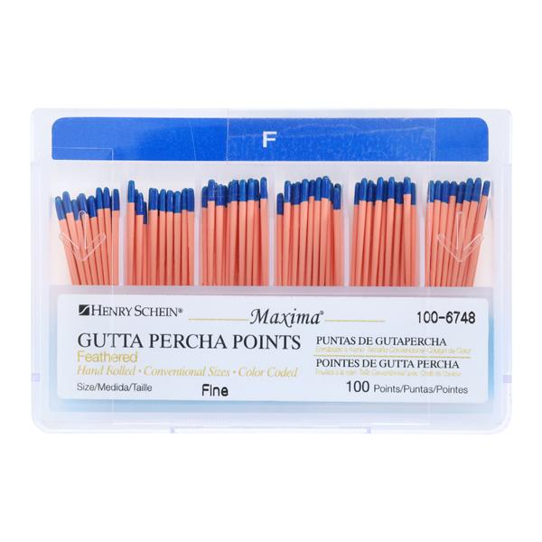 Maxima Hand Rolled Gutta Percha Points 100/Bx