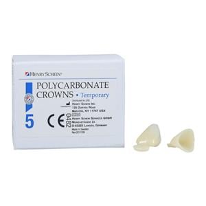 Polycarbonate Replacement Crowns Size 18 Upper Left Central Refill 5/Bx