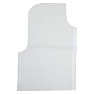 Exam Cape 30 in x 21 in White Tissue Disposable 100/Ca