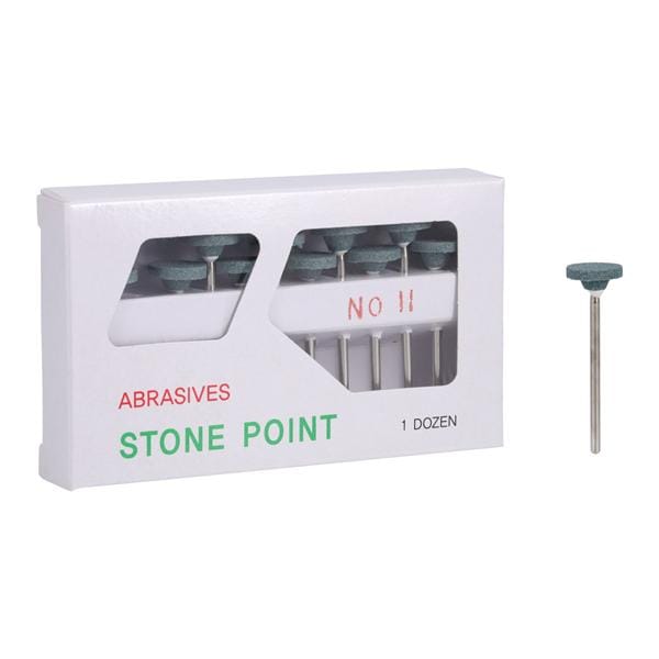 Silicone Carbide Mounted Points Green 12/Bx