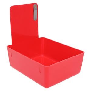 Work Pans Plastic Red 7" x 5" x 2-1/2" Ea, 12 EA/CA