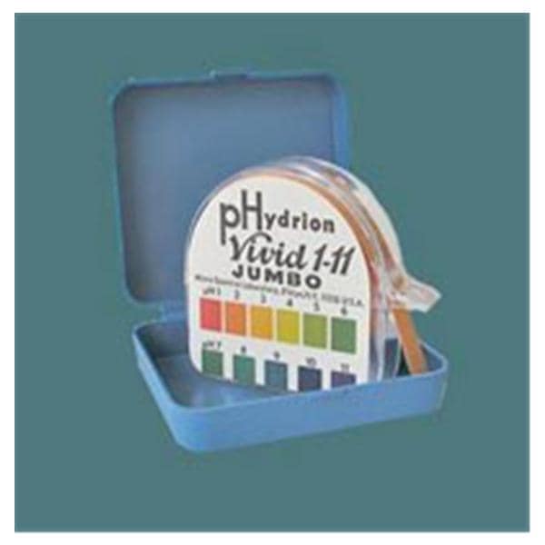 Hydrion Micro Essential Lab pH Test Strip 0-3 Range 50'/Rl