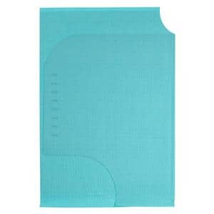 Exam Cape 30 in x 21 in Teal Tissue / Poly / Tissue Disposable 100/Ca