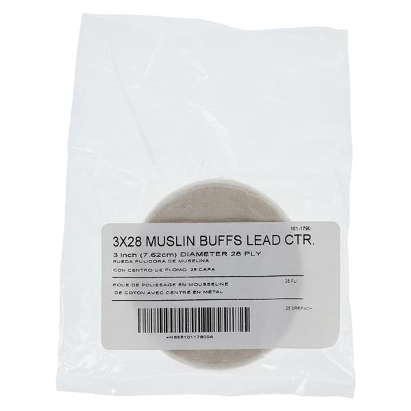 Muslin Buffs Lead Center 3" x 28 Ply Ea