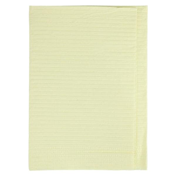 Econoback Patient Towel 2 Ply Tissue / Poly 13 in x 19 in Yw Disposable 500/Ca