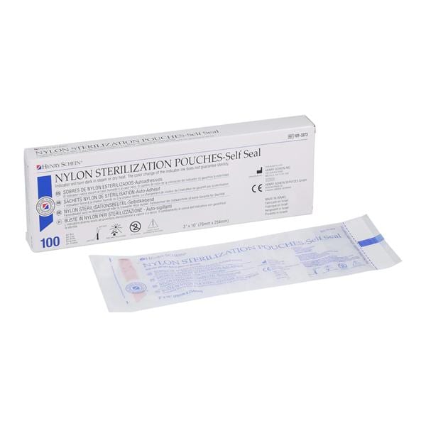 Sterilization Pouch Self Seal 3 in x 10 in 100/Bx