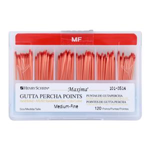 Maxima Hand Rolled Gutta Percha Points 120/Bx