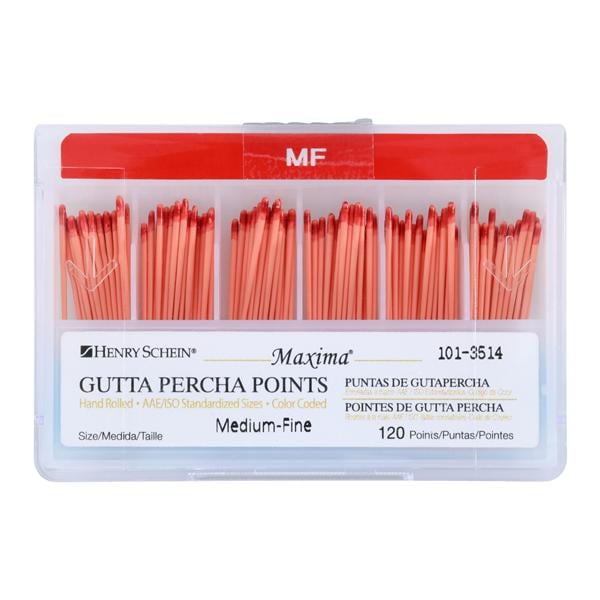 Maxima Hand Rolled Gutta Percha Points 120/Bx