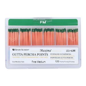 Maxima Hand Rolled Gutta Percha Points 120/Bx