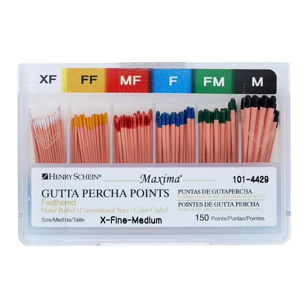 Maxima Hand Rolled Gutta Percha Points 150/Bx