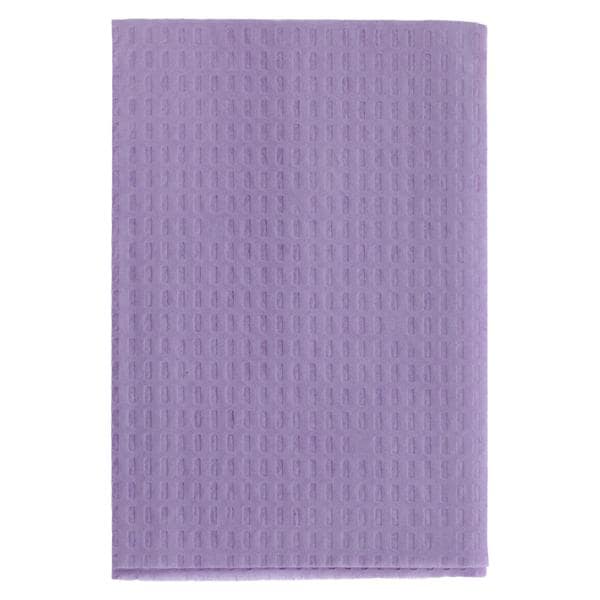 Towel Bib 2 Ply Tissue / Poly 13 in x 18 in Lavender Disposable 500/Ca