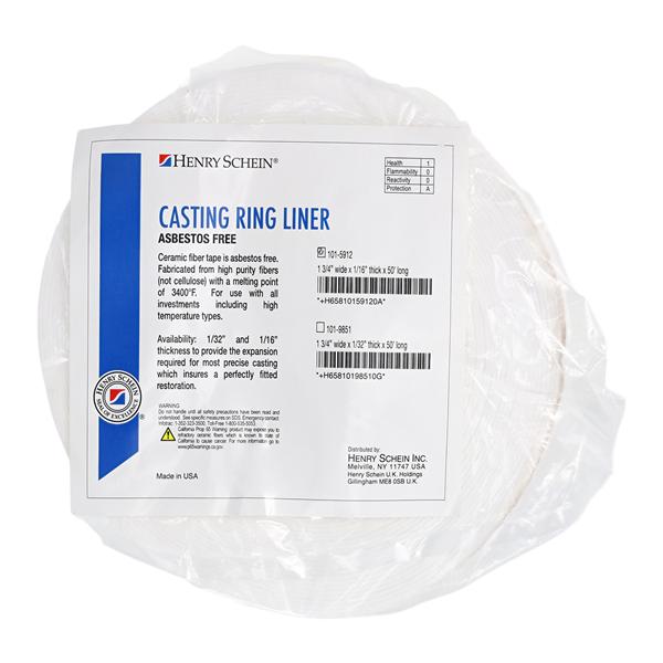 Ring Liner 1 3/4"x1/16" 50Ft/Pk