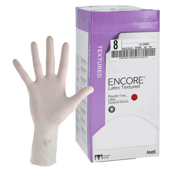 Encore Surgical Gloves 8 Natural, 4 BX/CA