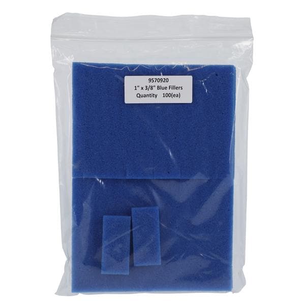 Foam Filler C&B Blue 1" x 3/8" Thick 100/Pk