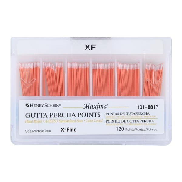 Maxima Hand Rolled Gutta Percha Points 120/Bx