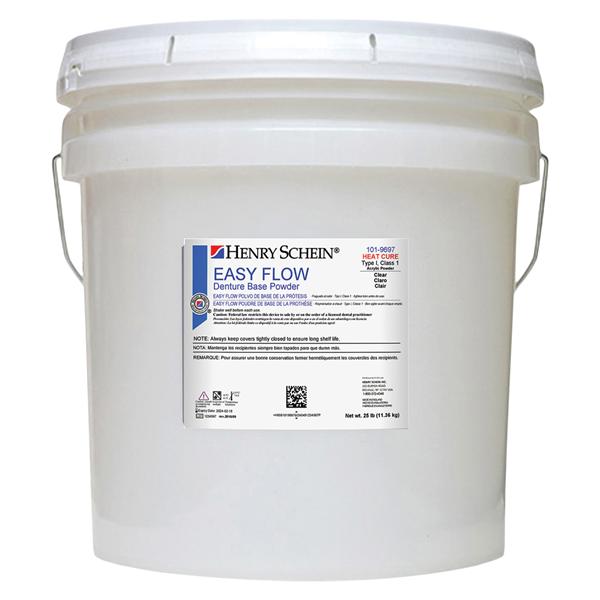 Easy Flow Denture Resin Heat Cure Clear 25Lb/Jr