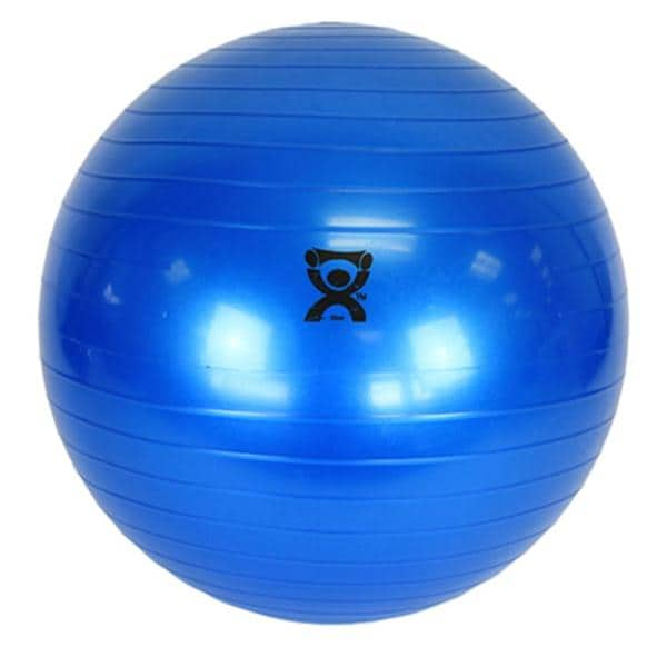 CanDo Exercise Ball Ribbed Plastic 12" Blue