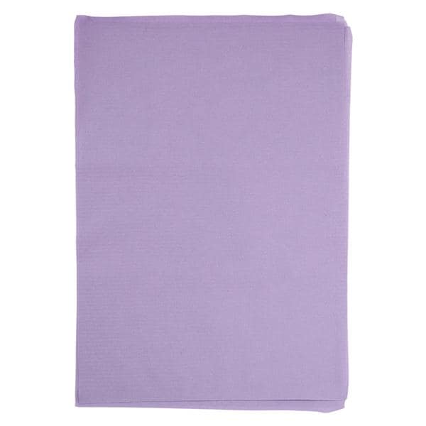 Headrest Cover 10 in x 13 in Tissue / Poly Lavender Disposable 500/Ca