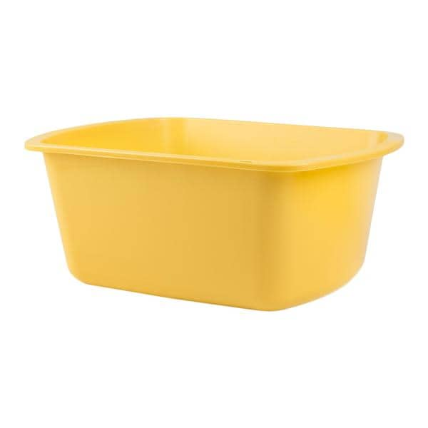 Wash Basin Round Polypropylene Gold 7qt