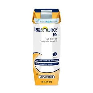 Isosource HN Tube Feeding Formula High Nitrogen Unflavored 250mL Carton 24/Ca