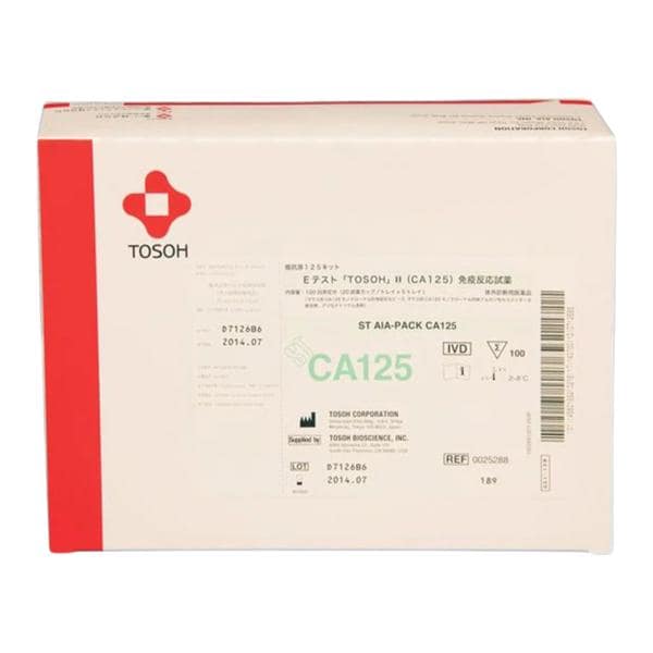 ST AIA-Pack CA 125: Cancer Antigen 125 Reagent 20x5 Tray 100/Bx