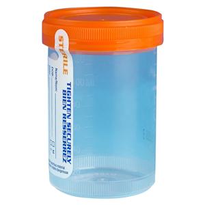 Tite-Rite Polypropylene Specimen Container 120mL Sterile 100/Ca