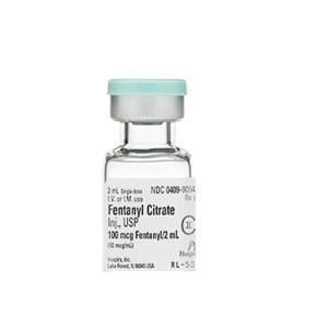 Fentanyl Citrate Injection 50mcg/mL SDV 2mL 25/Package