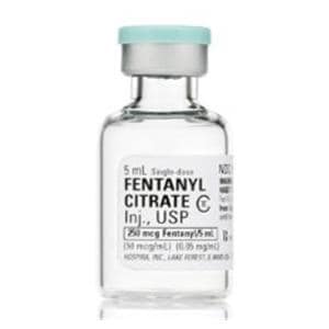 Fentanyl Citrate Injection 50mcg/mL SDV 5mL 25/Package