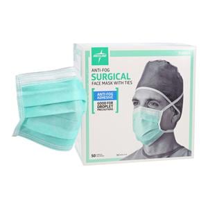 Tie On Mask Not ASTM Rated Anti-Fog Green 300/Ca