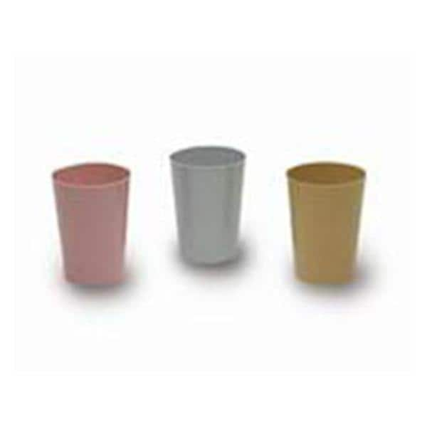 Drink Tumbler Round Plastic Gold 9oz