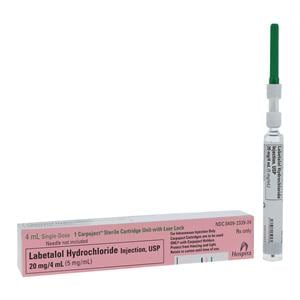 Labetalol HCl Injection 5mg/mL Carpuject 4mL 10/Package