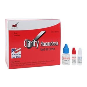 Clarity Mononucleosis Rapid Test Kit CLIA Waived for Whole Blood 15/Bx