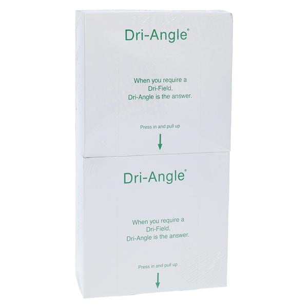 Dri-Angles Silver Coated Cotton Roll Substitute Aqua / Blue Large 320/Bx, 20 BX/CA