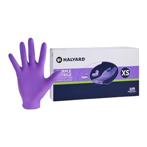 Purple Nitrile Nitrile Exam Gloves X-Small Purple Non-Sterile, 10 BX/CA