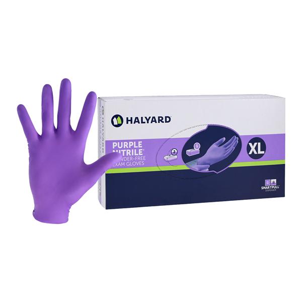 Purple Nitrile Nitrile Exam Gloves X-Large Purple Non-Sterile, 10 BX/CA