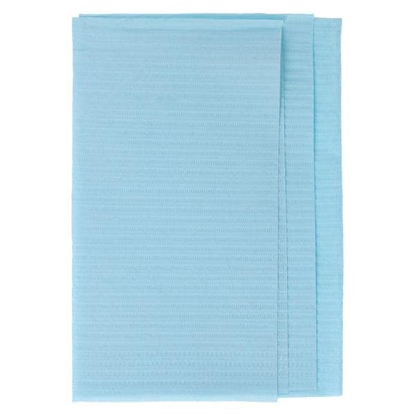 Econoback Patient Towel 2 Ply Tissue / Poly 13 in x 19 in Blue Disposable 500/Ca