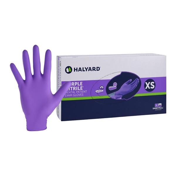 Purple Nitrile Nitrile Exam Gloves X-Small Purple Non-Sterile