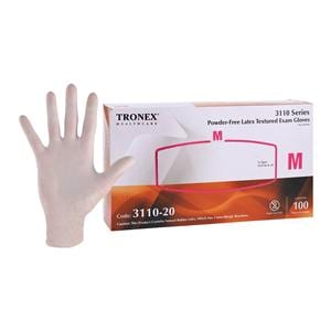 Latex Exam Gloves Medium Natural Non-Sterile