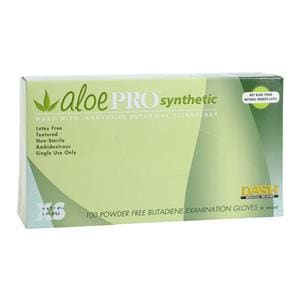 AloePRO Synthetic Exam Gloves X-Small Green Non-Sterile